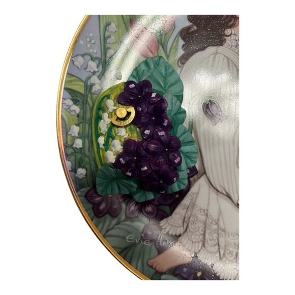Lot of 2 Franklin Mint 1992 Evie Bricusse Musical Collector Plates and More - Picture 11 of 16